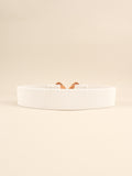 Geometric Buckle Elastic Wide Belt 