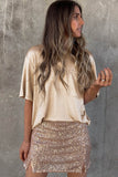 Apricot Chest Pocket Loose Fit T Shirt Tops/Tops & Tees