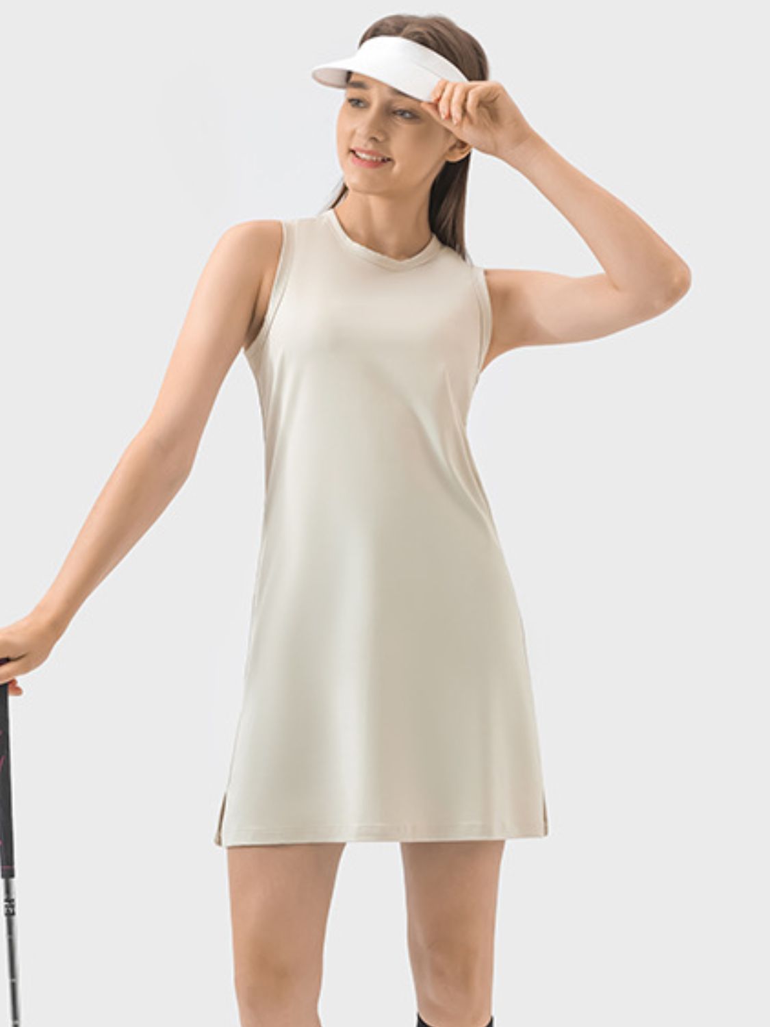 Millennia Round Neck Sleeveless Active Dress 