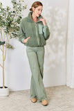 Heimish Full Size Zip Up Collared Neck Jacket 