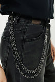 Treasure Point Shape Double Layer Alloy Belt 