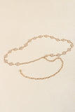 Rhinestone Decor Zinc Alloy Belt 