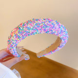 Acrylic Contrast Wide Headband 